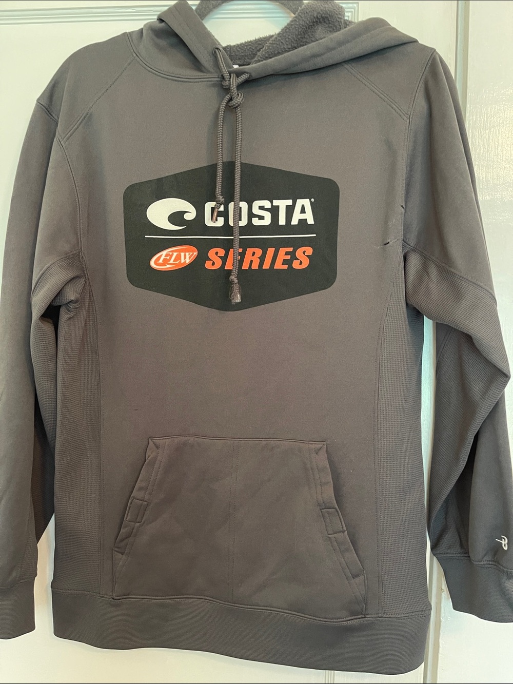 Costa Men's Gray Crewneck Hoodie with FLW Series Logo